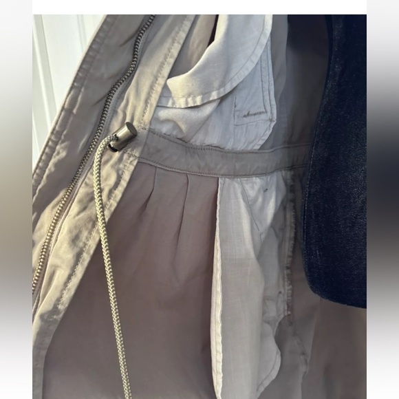 Dictionary Beige Long Parka Size M Womens Crest Beading Made In Japan Y2K Ruffle - Picture 7 of 12